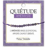 Armband met echte natuurlijke amethiststeen zwart