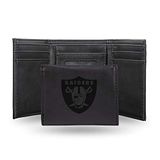 Rico Industries Oakland Raiders drievoudig gevouwen portemonnee met lasergravure