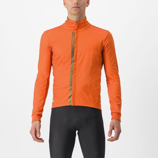 Castelli Entrata Jacket - Orange - Men's - Size M - 2023
