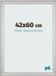 yd. Cadre photo 42x60 cm Argent mat MDF Lazio