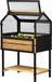 Holland Connections Grand lit surélevé avec extension de serre pour lit de culture en pin taille L - lit de légumes lit d'herbes - 76 x 48 x 118 cm - anthracite naturel