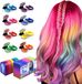 Marque non spécifiée Craie pour cheveux - 8 Couleurs - Enfants et Adultes - Halloween