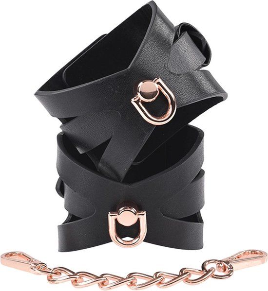 Sportsheets - Sex & Mischief Brat Handcuffs - Black