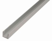 GAH-Alberts Alberts 498320 U-profiel | aluminium, zilverkleurig geanodiseerd | 1000 x 12 x 10 mm | set van 7