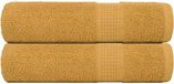 vidaXL Serviettes de douche FROGN 2 pièces 70x140 cm 360 g/m² Or