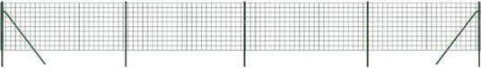 vidaXL Draadgaashek - 1x10 m - Gegalvaniseerd Staal - Groen
