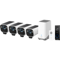 EufyCam S3 Pro 4-Pack + Video Doorbell E340 + Chime