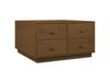 Maison Exclusive - Table basse, miel, 80x80x45 cm, pin massif