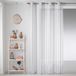 Home Maison 09371-8-AL gordijn, etamine, verticale strepen, met ronde ogen, 140 x 260 cm
