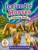 Icelandic Horses: Coloring Book
