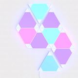Calex Smart Triangle LED Verlichting - 9 LED Panelen Gaming - RGBIC Sfeerverlichting - 16 Miljoen Kleuren - Wifi Wandlamp met App Bediening