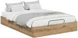 vidaXL Ottoman Bedframe - Artisan Oak - 135 x 190 cm - Wood