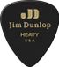 483P#03 Dunlop 483P03H Celluloid Black Pick Heavy plectrumset (12 stuks)