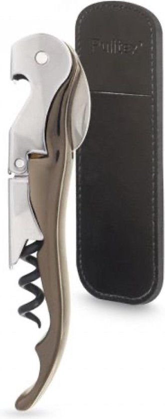 Pulltex Pulltap's classic luxe Graphite set incl. foedraal (giftbox) kurkentrekker kelnersmes sommeliermes