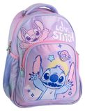 Sac à dos pour enfants, modèle Stitch, uni, bleu, taille M, 31 cm