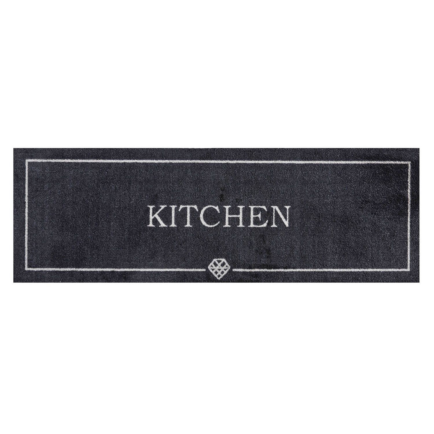 MD-Entree Schoonloopmat Soft&Deco Kitchen Diamond - 50 x 150 cm - Grijs