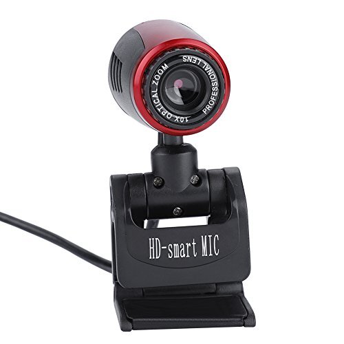 Mugast HD webcam, 1080p HD USB PC webcam webcam webcam camera horizontaal 360 draaibaar USB 2.0 webcamera, 0,3 MP HD webcam met digitale microfoon voor pc, laptop, desktop, videotelefonie MSN/Yahoo/Skype