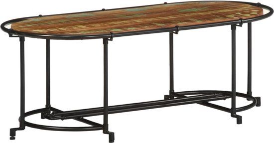vidaXL Salontafel 110x55x40 cm massief gerecycled hout
