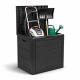 Mobiclinic Boxly - Tuinkist - Kussenbox - 120 L - Zwart