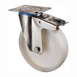 BS Roue pivotante | roue d. 100 mm capacité de charge 130 kg | avec frein total en plastique | 95x80 mm | 1 pièce
