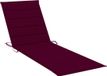 vidaXL Ligbedkussen 200x60x3 cm Oxford Stof Wijnrood