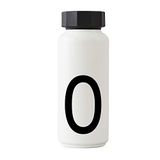 Design Letters Persoonlijke thermo/geïsoleerde fles (wit) - O