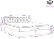 vidaXL Ottoman bed met matras Crèmekleurig 140 x 190 cm Stof