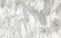 Komar Fotobehang - Linierte Lilien 400x250cm - Vliesbehang