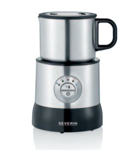 Severin SM 3583 - Automatische Melkopschuimer - Zwart/RVS