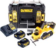 DeWalt DCP 580 M2 rabot 18 V 82 mm + 2x batterie 4,0 Ah + chargeur + TSTAK