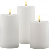 Sirius Sille LED Kaarsen Set van 3 - Ø7,5cm - Warm Wit Licht
