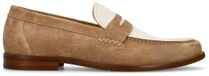 Manfield Heren Taupe Suède Loafers Maat 45