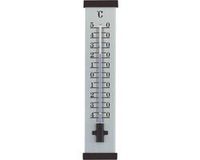 TFA Dostmann - Binnen- en buitenthermometer - Analoog - Aluminium - Zwart