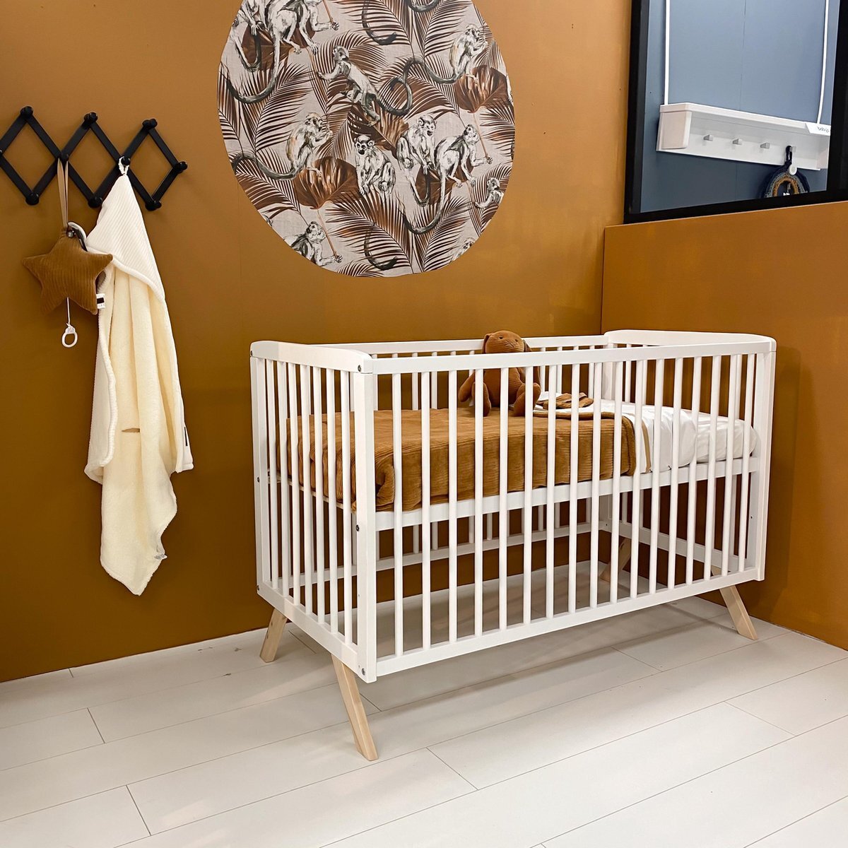 Cabino Baby bed / Ledikant Teresa met Verstelbare bodem - Wit 60 x 120 cm