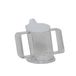 Henrotek Gastronoble Handycup transparant met deksel, Tuitbeker, 0.2 l, Kunststof, Transparant