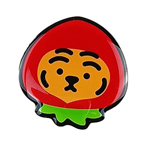 lamphle Telefoon Beugel Decoratieve Flexibele Lichtgewicht Cartoon Tijger Acryl Airbags Epoxy Telescopische Telefoon Vinger Clip Houder Voor Het nemen van Foto H 1 Stks