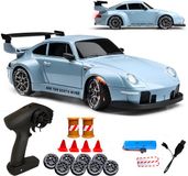 PolkaHome Zeer snelle RC auto drift - 1:24 - Blauw