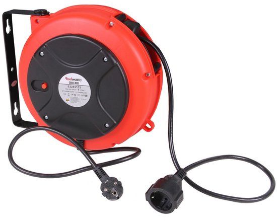Fluxon geko Kabelhaspel automatisch voor muurbevestiging 230 Volt (10 meter)