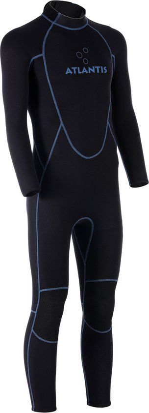 Atlantis Adventure 3/2mm Full Wetsuit - Men - Black/Blue - XL