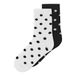 NAME IT KIDS sokken met stippen - zwart/wit (set van 2)