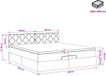 vidaXL Ottoman bed met matras Donkerblauw 200 x 200 cm Fluweel