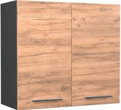 Vicco Hangkast Fame-Line, Goudkleurig Eiken/Antraciet, 80 cm