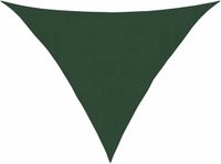 vidaXL Zonnezeil 160 g/m² 4x4x5,8 m HDPE Donkergroen
