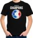 France EK/ WK supporter t-shirt - we are the champions met Franse voetbal - Noir - Enfants - Vêtements / Chemise 158/164