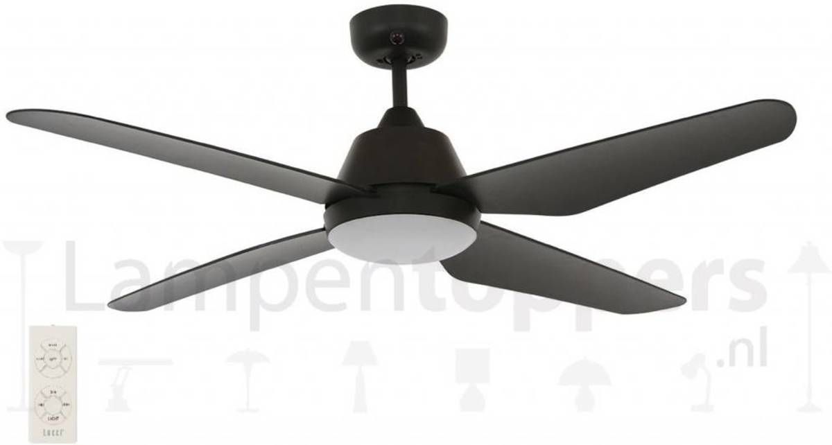 LT-Luce Plafondventilator Ari Zwart Led