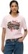 Superdry - Dames T-shirt met vintage logo en relaxte pasvorm - Rose Pink Slub - Katoen