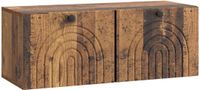 vidaXL Wandmontage TV-kast Oud hout 78,5 x 31 x 30 cm