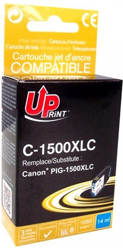 T3AZUR CJ1500XLCUP Cyaan XL Inktcartridge
