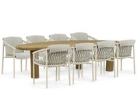 4 Seasons Outdoor Allora/Leafline 300 cm dining tuinset 9-delig