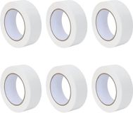 vidaXL Masking Tape - White - 38mm x 50m - Paper - 6 Pieces